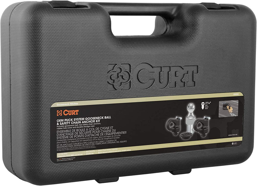 CURT 60692 OEM Puck System Gooseneck Hitch Kit, 30K, 2-5/16-In Ball, Fits Select Silverado, Sierra 2500, 3500 HD, F-250, F-350, Nissan  XD