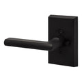 Logan Flat Black Privacy Bed/Bath Door Lever