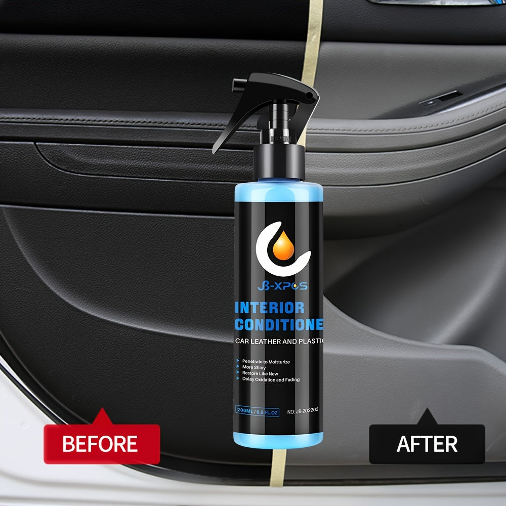 1pc Car Interior Coating Plastic Leather Polish Refinisher
