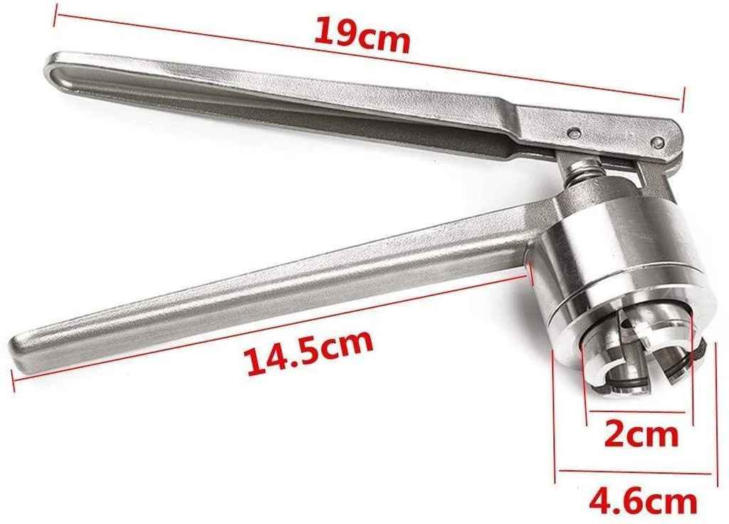 WHEEJE Industrial 20MM Manual Crimper Hand Seal Ring Machine Tool with 100 Vials and Stoppers and Caps Eye Pliers Tools