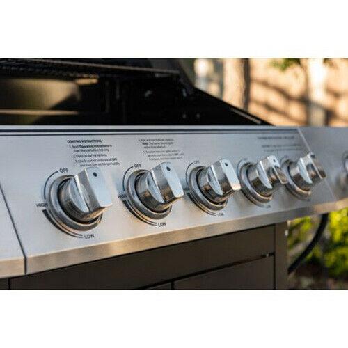 Gas Grill With Side Burner Outdoor Grill 5 Burner Propane BBQ Barbeque Grill