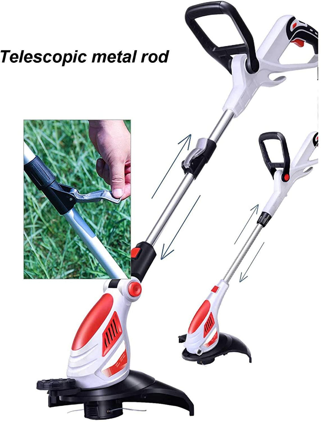 SuoANI Electric Lawn Mower Plug-in Lawn Trimmer with 20m Wire Adjustable and Rotary Mower Home Grass Trimmer Mini-Mower Adjustable Heights