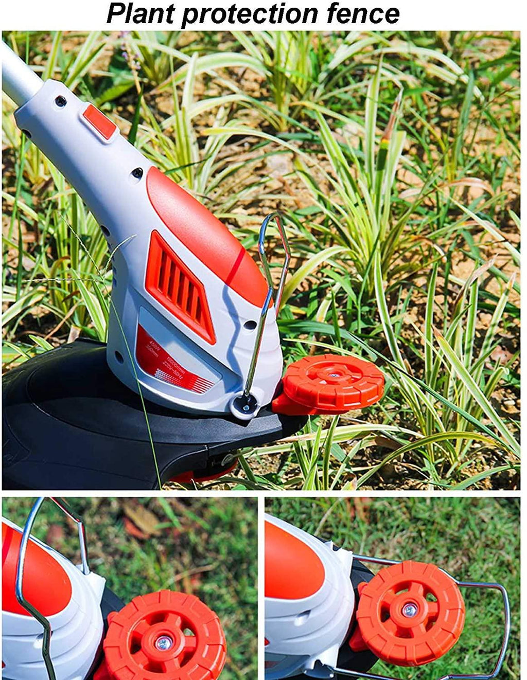 SuoANI Electric Lawn Mower Plug-in Lawn Trimmer with 20m Wire Adjustable and Rotary Mower Home Grass Trimmer Mini-Mower Adjustable Heights