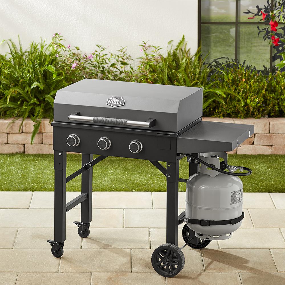 Outdoor 28" Grill CooBBQ Portable Propane Flat Cook Top Burner Gas Griddle