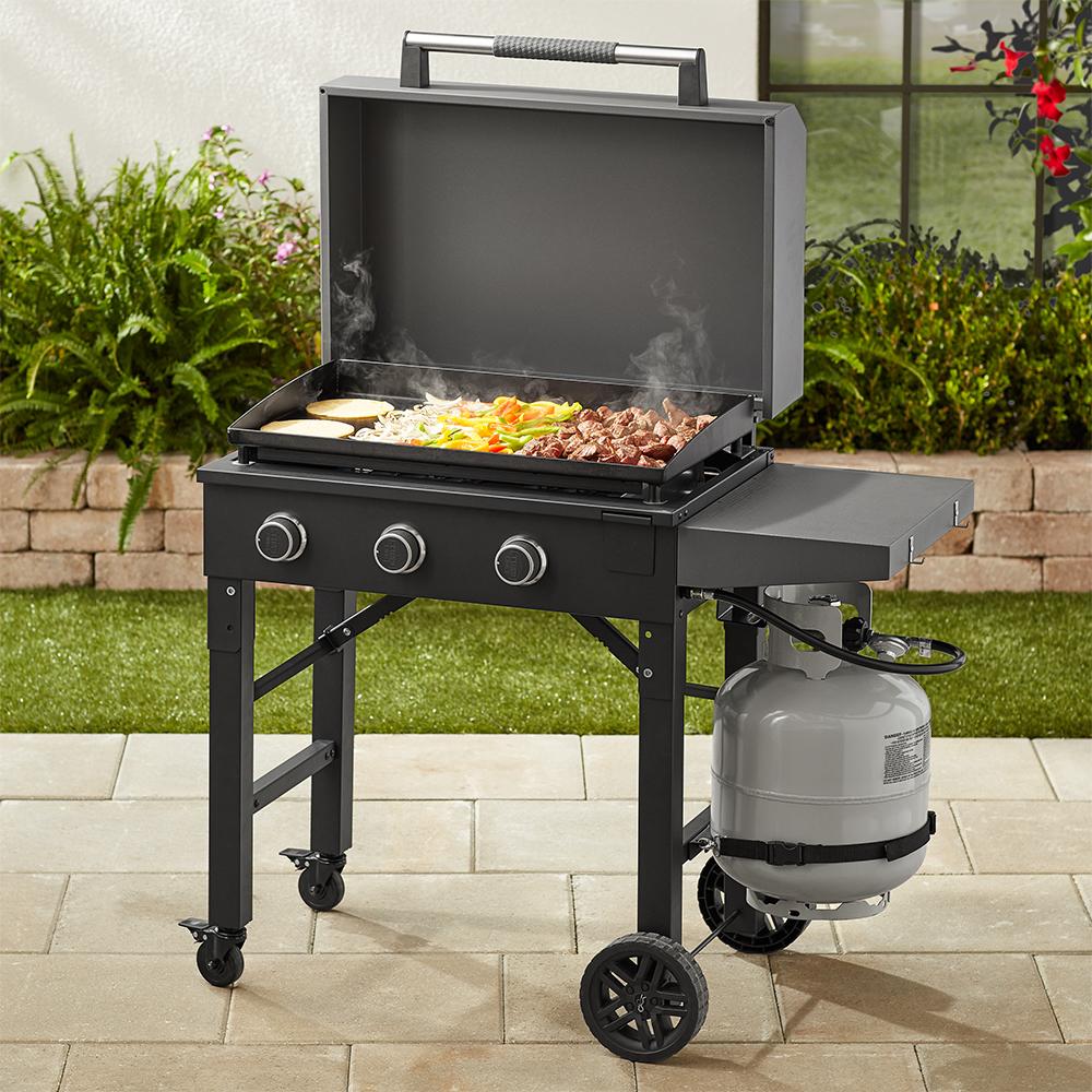 Outdoor 28" Grill CooBBQ Portable Propane Flat Cook Top Burner Gas Griddle