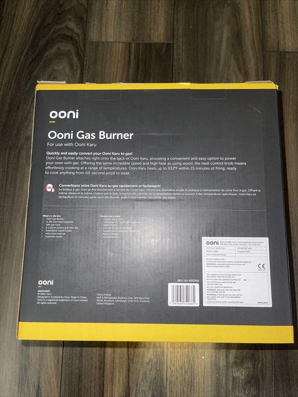 Ooni Gas Burner - Brand In Box