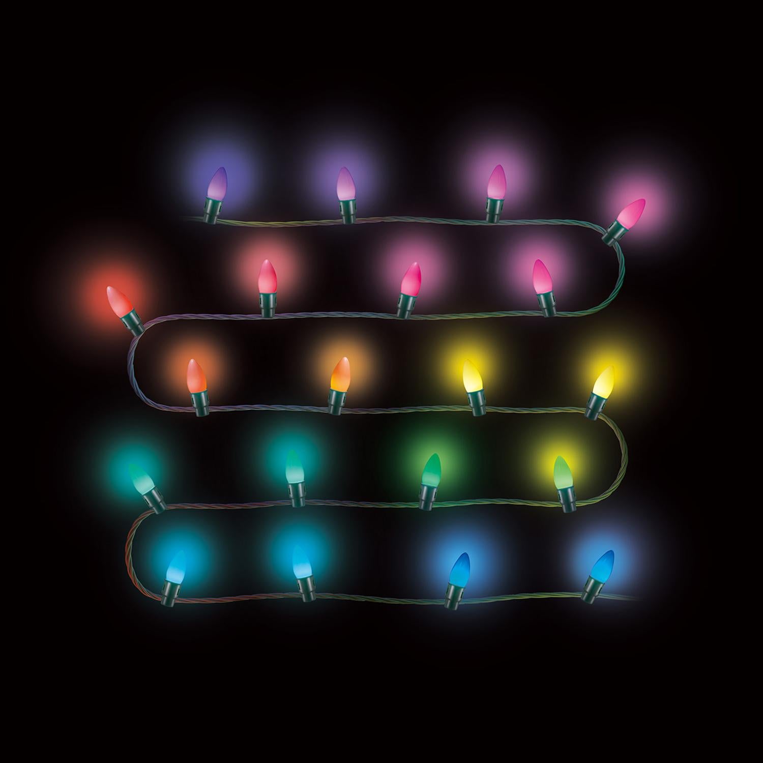 Home Heritage 7' Cascade  Pine Tree w/ Twinkly App Controlled RGB Lights