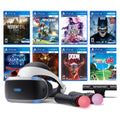 PlayStation VR 11-In-1 Deluxe Bundle PS4 &amp; PS5 Compatible: VR Headset, Camera, Move Motion Controllers, Resident Evil 7, Batman, DOOM VFR, Battlezone, RIGS, Until Dawn, Blood &amp; Truth, Everybody's Golf