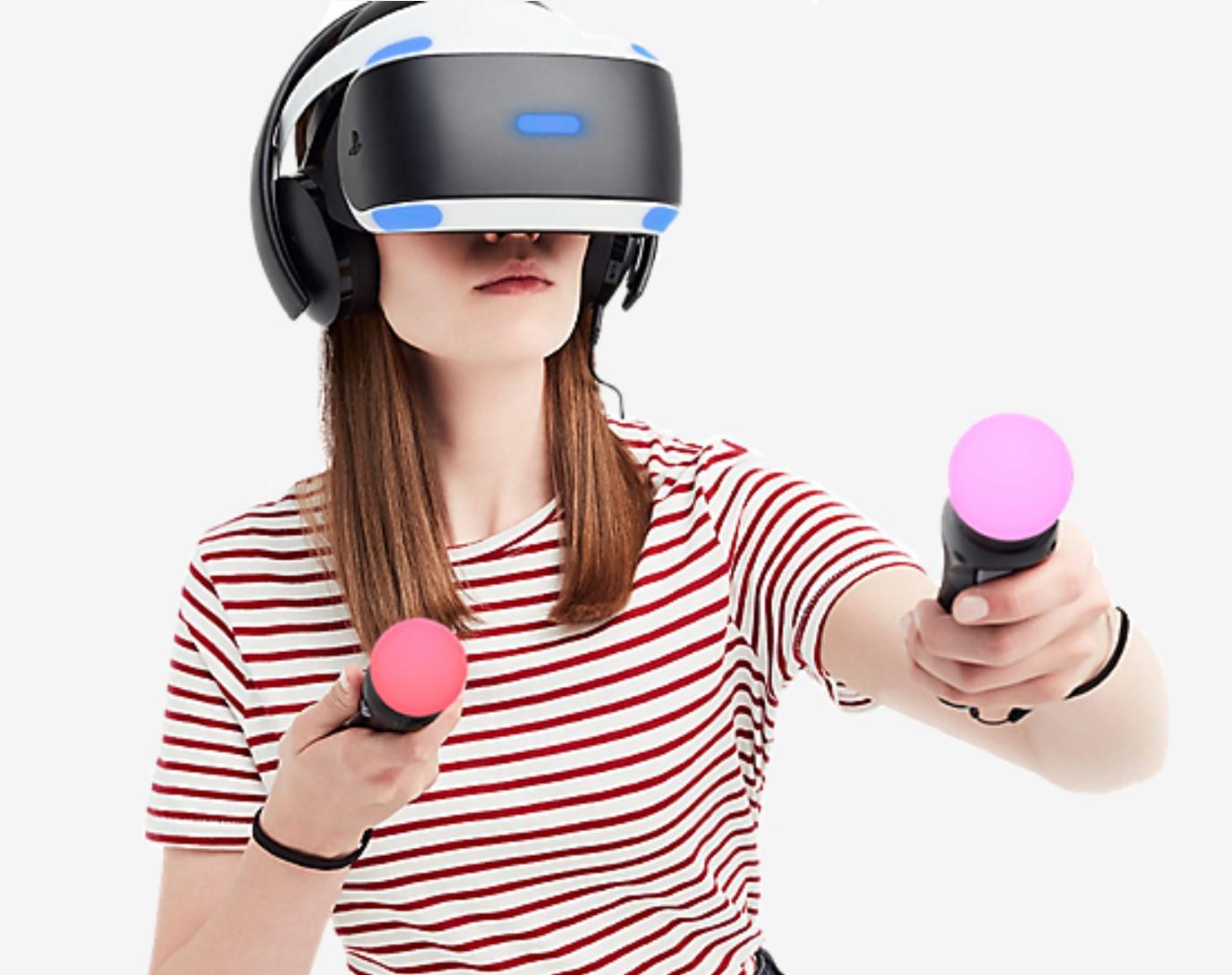 Play Station VR 11-In-1 Deluxe Bundle PS4 &amp; PS5 Compatible: VR Headset, Camera, Move Motion Controllers, Iron Man, Skyrim, Resident Evil 7, Battlezone, RIGS, Until Dawn, Blood &amp; Truth, Golf