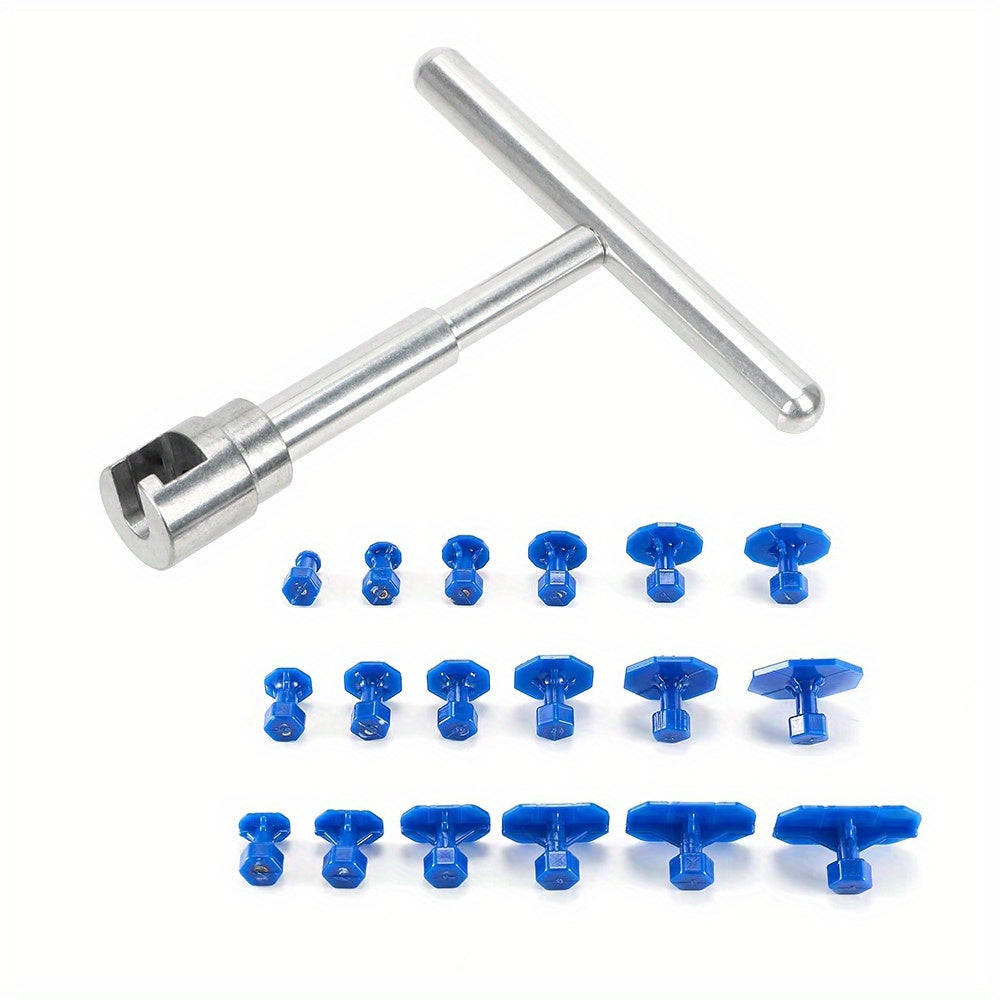 T-bar Puller Car Dent Repair Tool Kit Automotive Body Sheet Metal Paintless Suction Cup Mechanical Workshop Tools Set For Car
