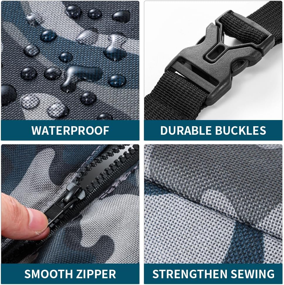 Car Trunk Organizer with Cooler, Hanging Car Organizers and Storage with Large Pockets, Zippers Detachable Seat Back Organizers Storage, Waterproof Car Storage Trunk Organizer for Jeeps, SUVs, Camo