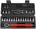 CHYSP 25PCS 2-24NM Adjustable Torque Wrench Bicycle Repair Tools Kit Bike Repair Spanner Hand Tool Set