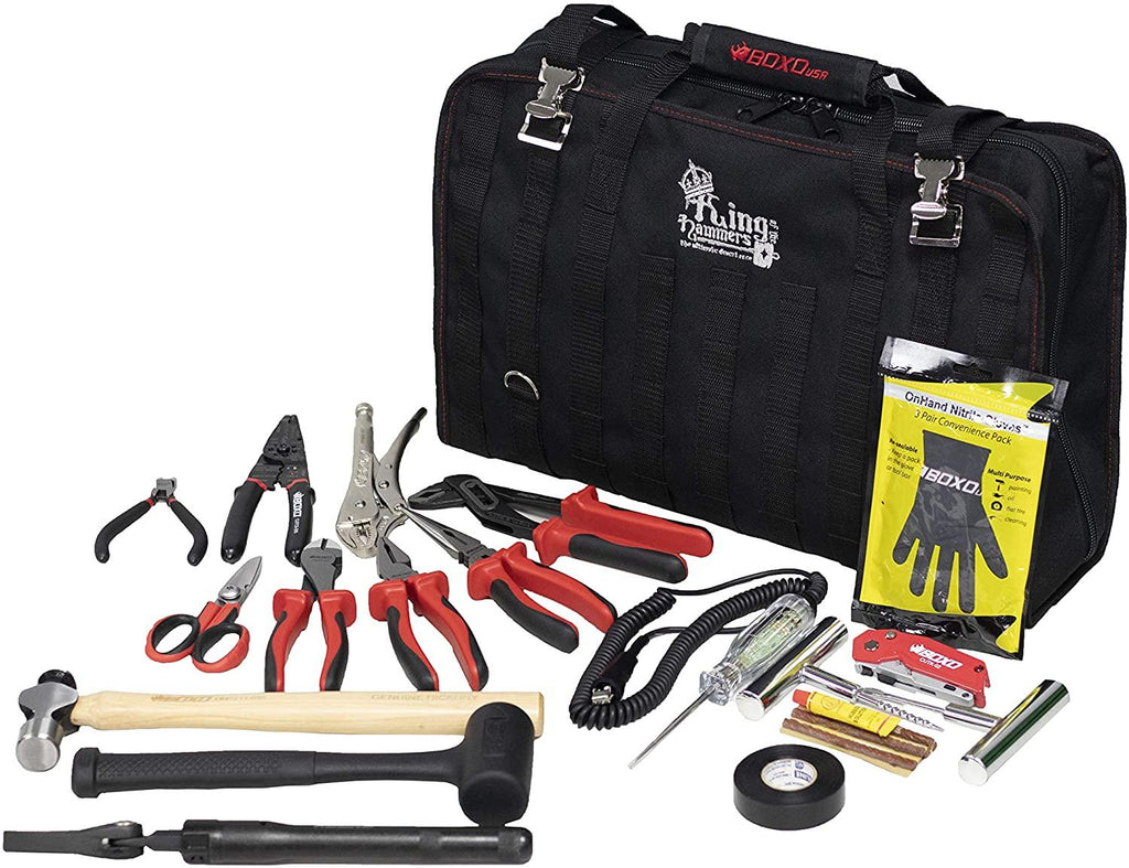 BOXO USA Heavy Duty Off-Road of Hammers KOH Tool Bag & 80 Piece Tool Set PA917