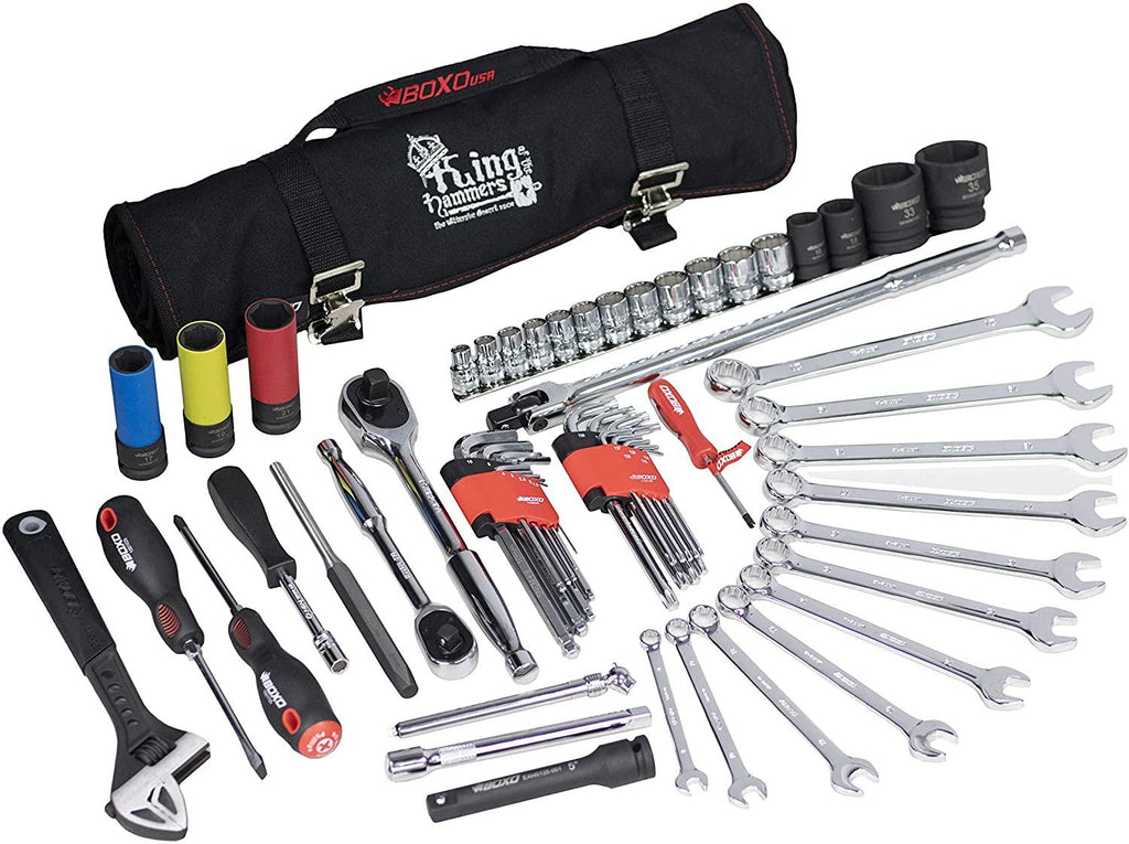 BOXO USA Heavy Duty Off-Road of Hammers KOH Tool Bag & 80 Piece Tool Set PA917