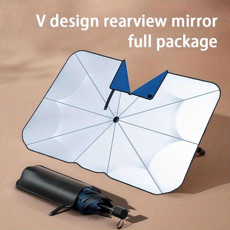 2023 Car Sun Umbrella: Innovative Telescopic Sun Visor for Heat Insulation &amp; Shade Protection!