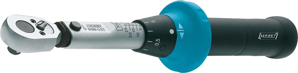 Hazet 5108-2CT Torque Wrench with Reversible RATCHET 2, 5-25NM 1/4"
