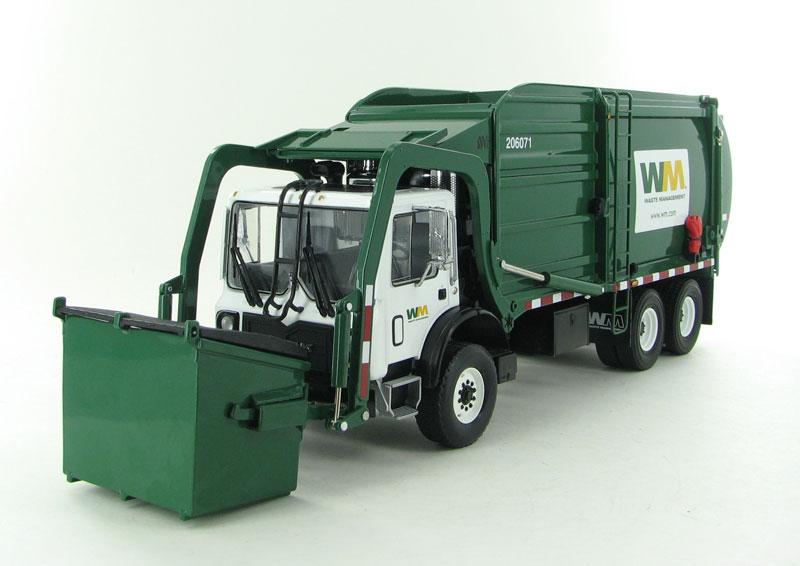 Mack TerraPro "Waste Management" Front Load Refuse Truck with Bin 1/34 Diecast Model by First Gear
