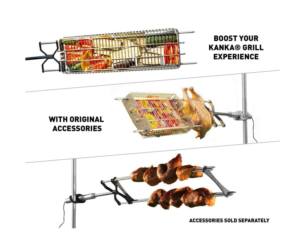 Portable Rotisserie Grill Heavy Duty Metal  Steel Outdoors New
