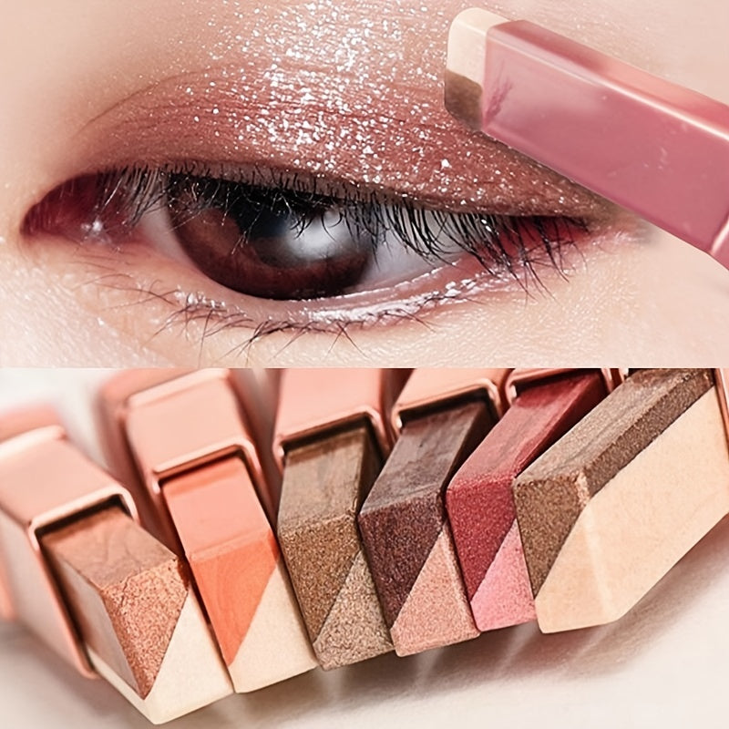 Lazy Eyeshadow Two Tone Gradient Eyeshadow Stick Waterproof Long Lasting Eye Makeup For Daily