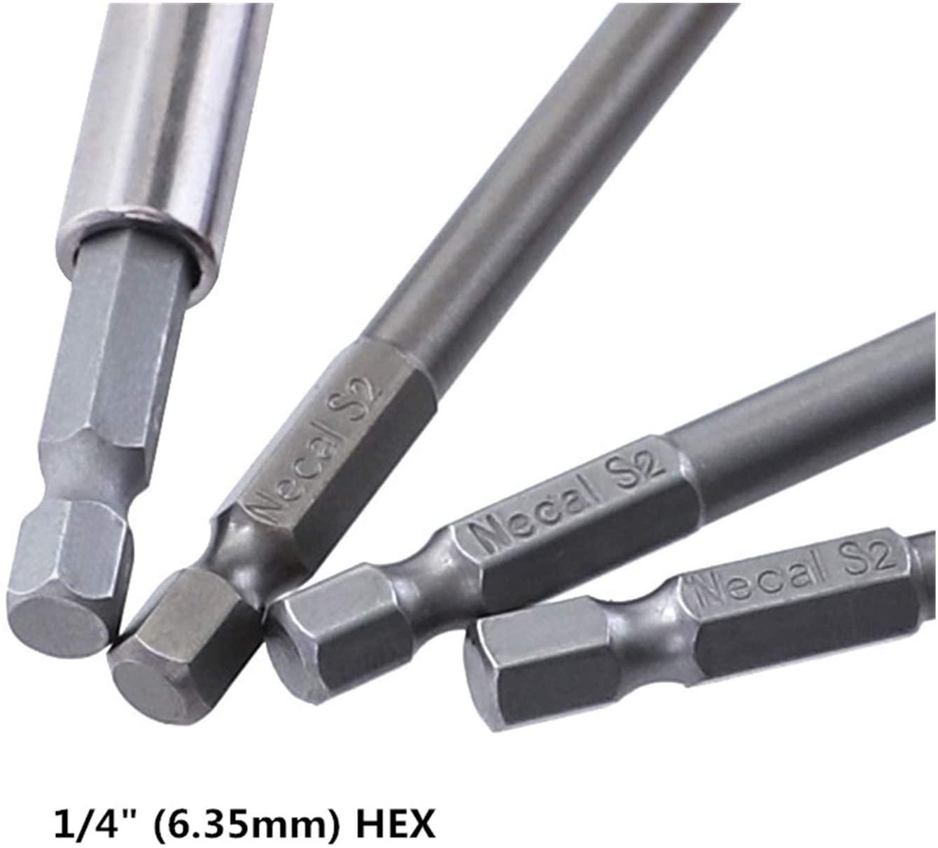 XFXCH 12PCS 1/4 Hexagon 50 75 100mm S2 Alloy Screwdriver Bit Magnetic Set PH Electric Screwdriver Bit Socket Tool Set Screwdriver set (Color : 17)