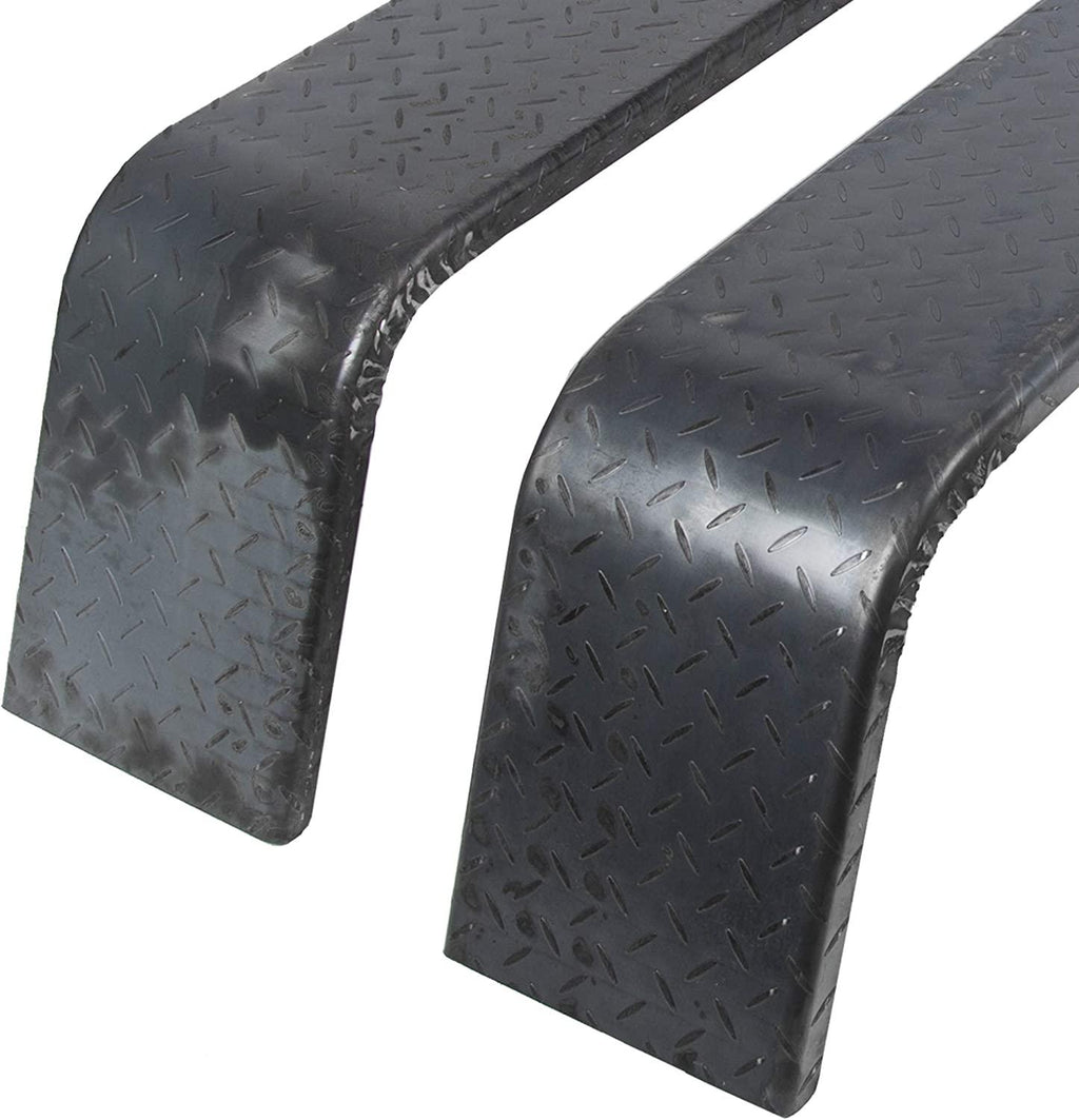 Steel 14 GauDiamond Tread Plate Tandem Axle Trailer Fenders 10"x72"x13" (Fit 13"-15" Tires) - 2 Pcs