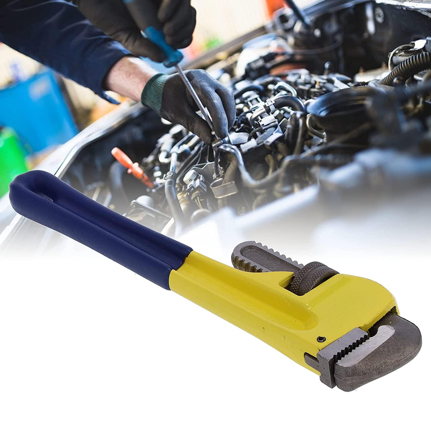 Water Pipe Wrench, High Hardness Industrial Grade Hand Tool Heavy Duty Pipe Wrench for Car Repair Water Pipe Repair, Pipe Disassembly, Rusty Nut Disassembly(48")