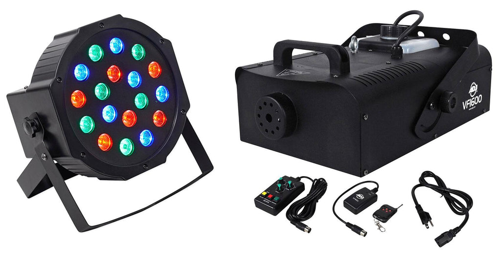 American DJ VF1600 1500w Mobile DMX Fog Machine+Wired/Wireless Remotes+Rockpar