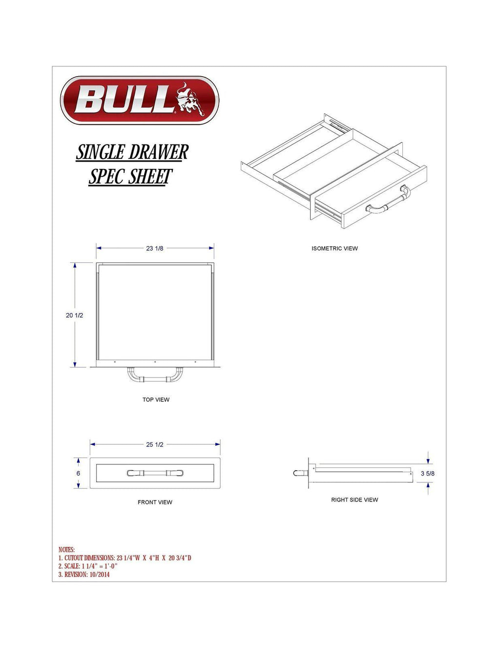 Outdoor Products 09970 Single Drawer,  Steel