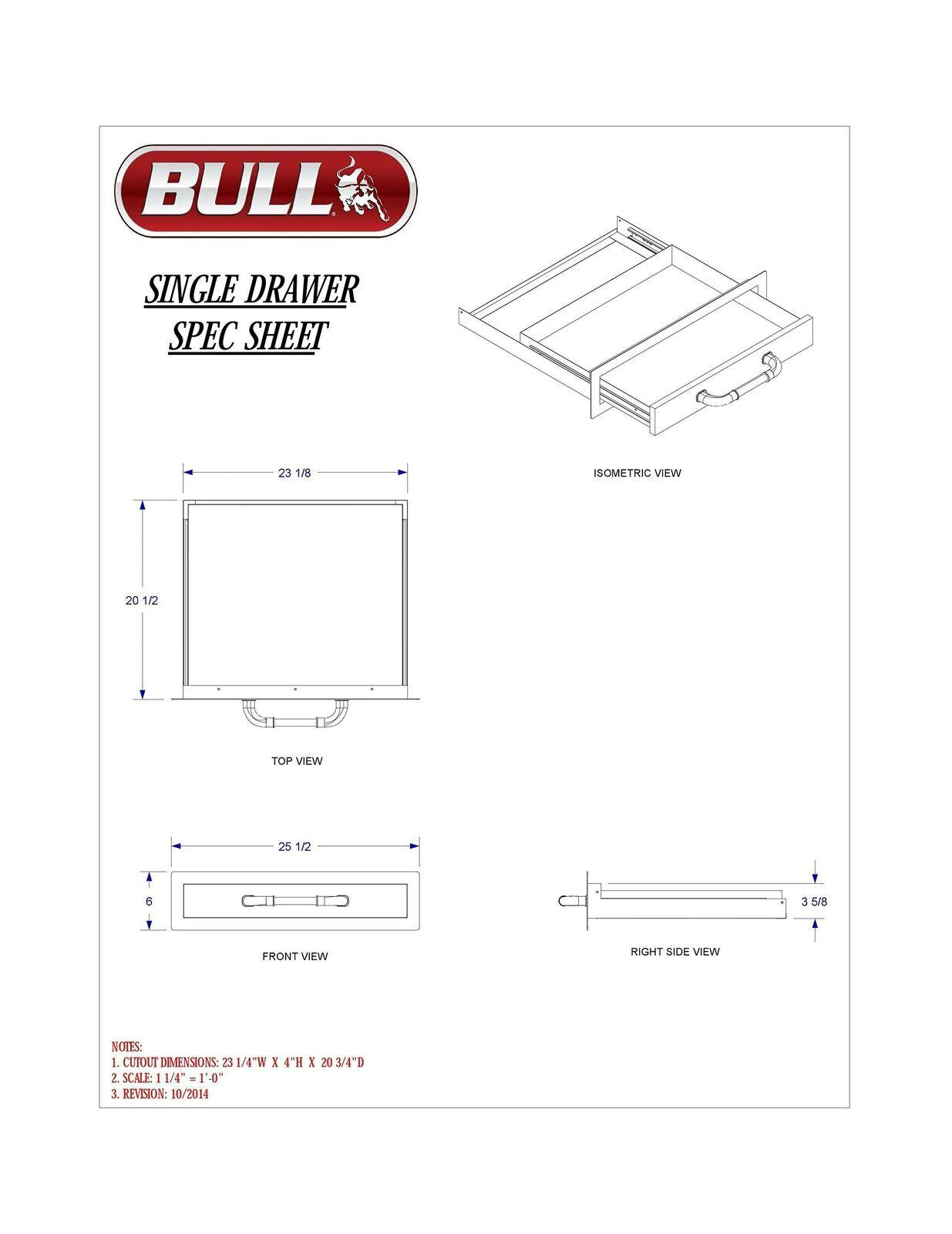 Outdoor Products 09970 Single Drawer,  Steel