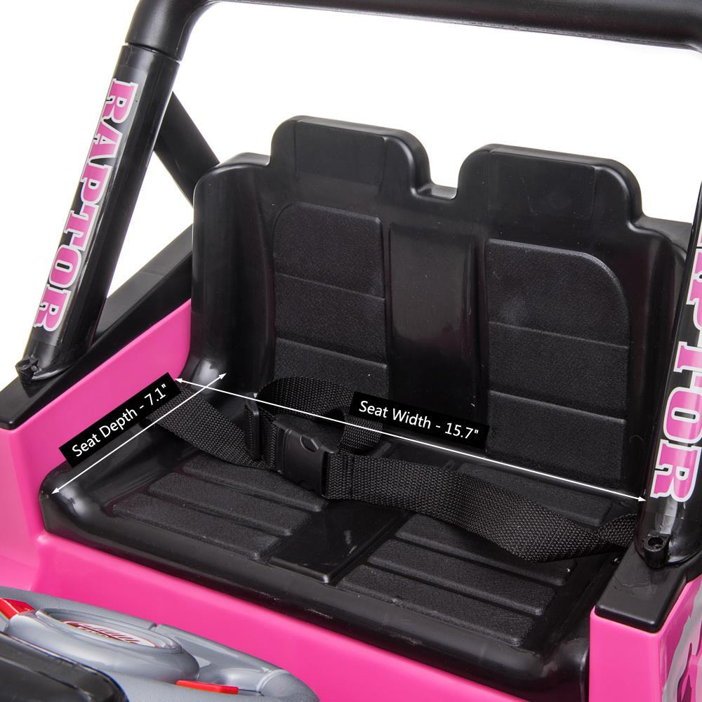 Zimtown Ride-On Car Electric Car with12V7AH Battery Children Car Pre-Programmed Music and Ride on Car Remote control Pink