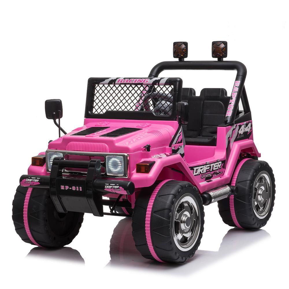 Zimtown Ride-On Car Electric Car with12V7AH Battery Children Car Pre-Programmed Music and Ride on Car Remote control Pink