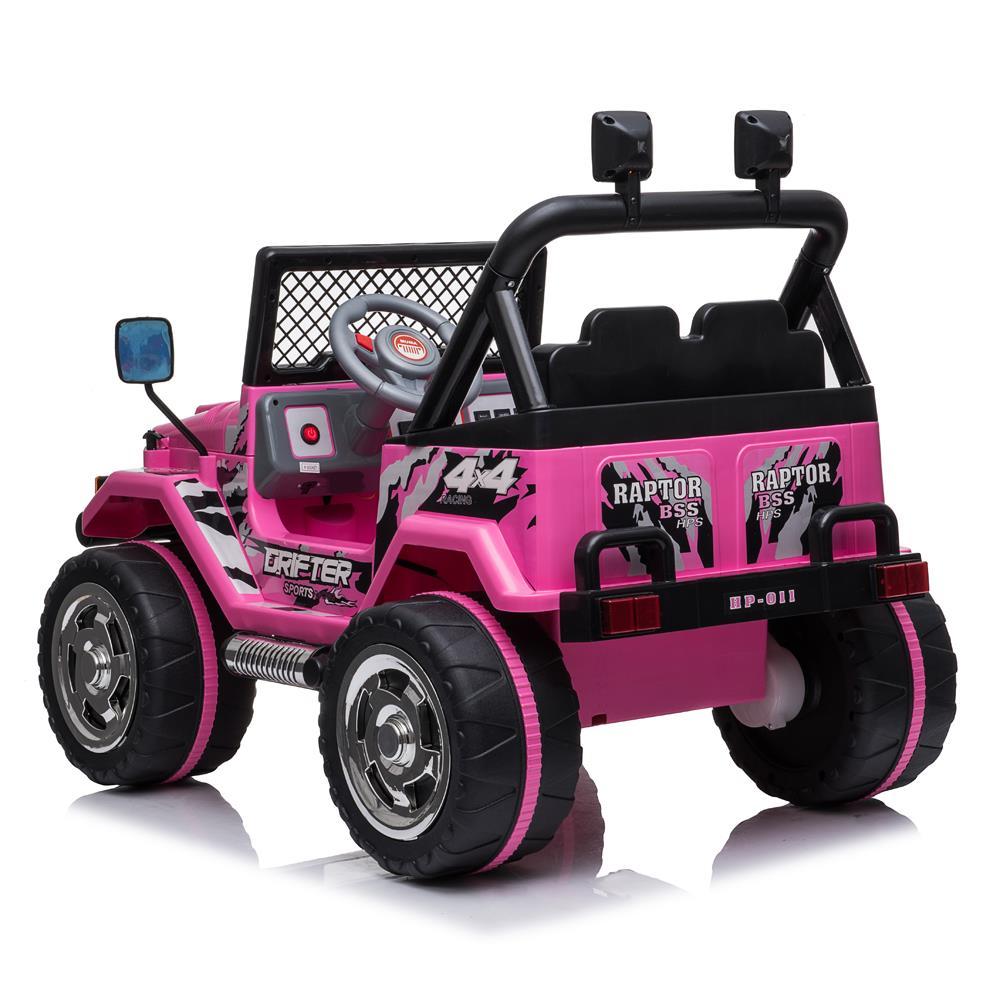 Zimtown Ride-On Car Electric Car with12V7AH Battery Children Car Pre-Programmed Music and Ride on Car Remote control Pink