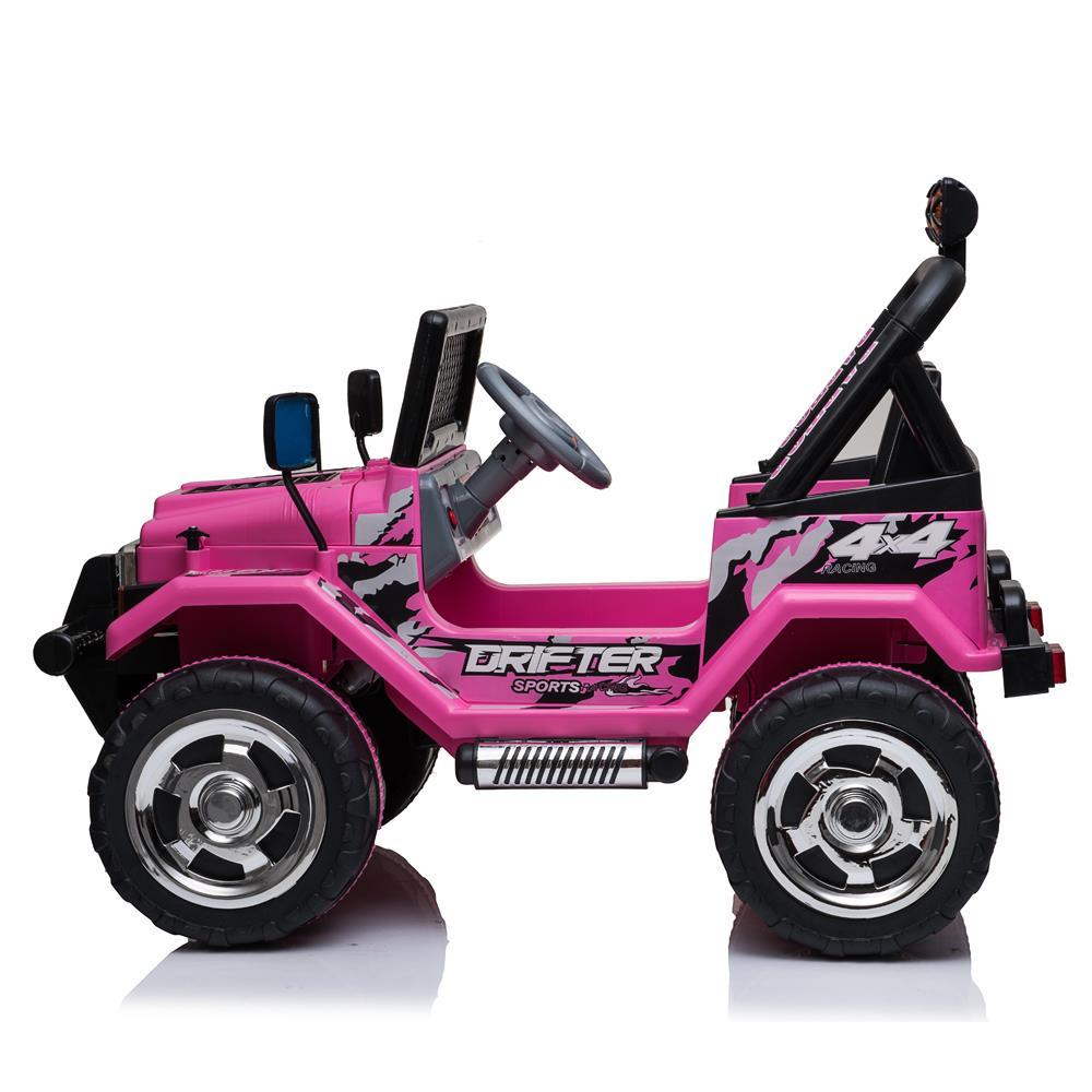 Zimtown Ride-On Car Electric Car with12V7AH Battery Children Car Pre-Programmed Music and Ride on Car Remote control Pink