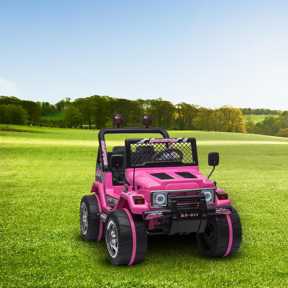 Zimtown Ride-On Car Electric Car with12V7AH Battery Children Car Pre-Programmed Music and Ride on Car Remote control Pink
