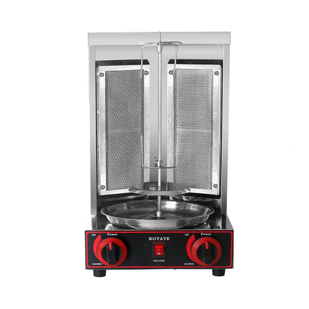 Steel LPG Shawarma Grill Doner Kebab Machine 110V Automatic Rotation