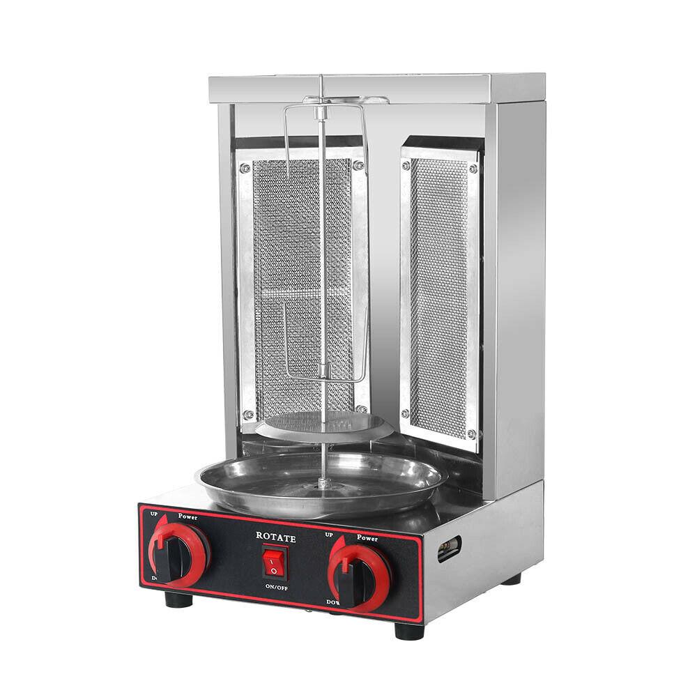 Steel LPG Shawarma Grill Doner Kebab Machine 110V Automatic Rotation