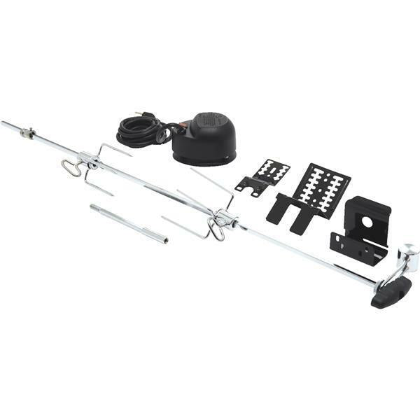 6 Pk GrillPro 3.5" W. x 5" H. x 39.5" L. Aluminum Universal Grill Rotisserie