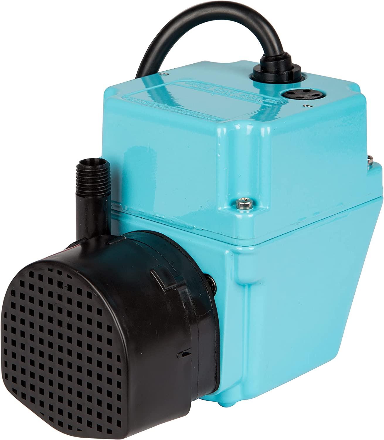 Little Giant 502103 300 GPH 115-Volt Manual Oil Filled Submersible Aluminum Direct Drive Submersible Pump, Blue, 2E-N