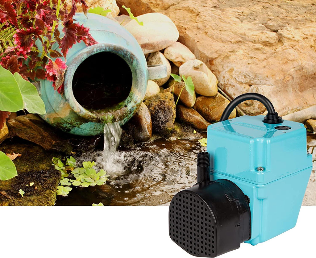 Little Giant 502103 300 GPH 115-Volt Manual Oil Filled Submersible Aluminum Direct Drive Submersible Pump, Blue, 2E-N