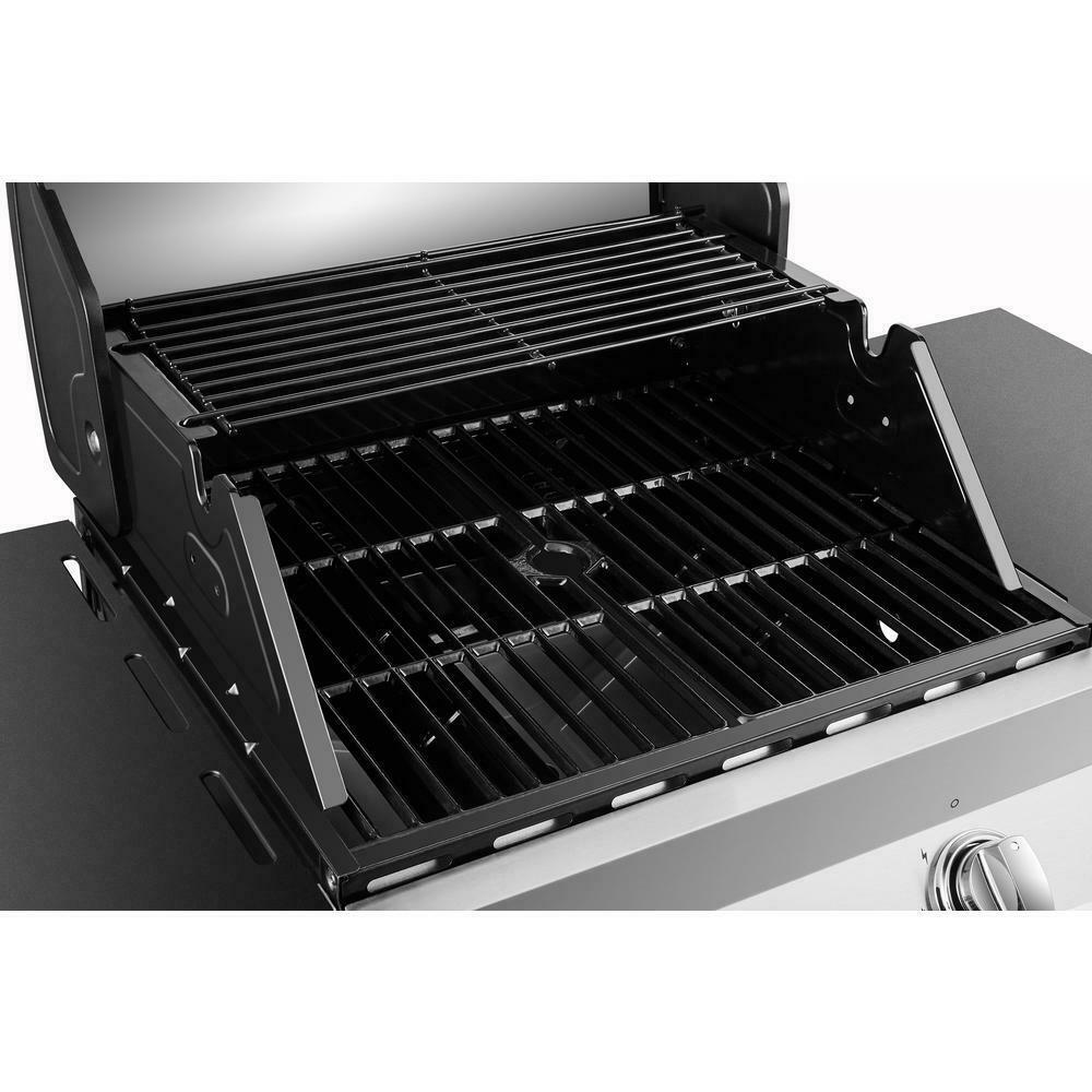 Premier Propane Gas Grill  Steel  In Thermometer 2 Burner