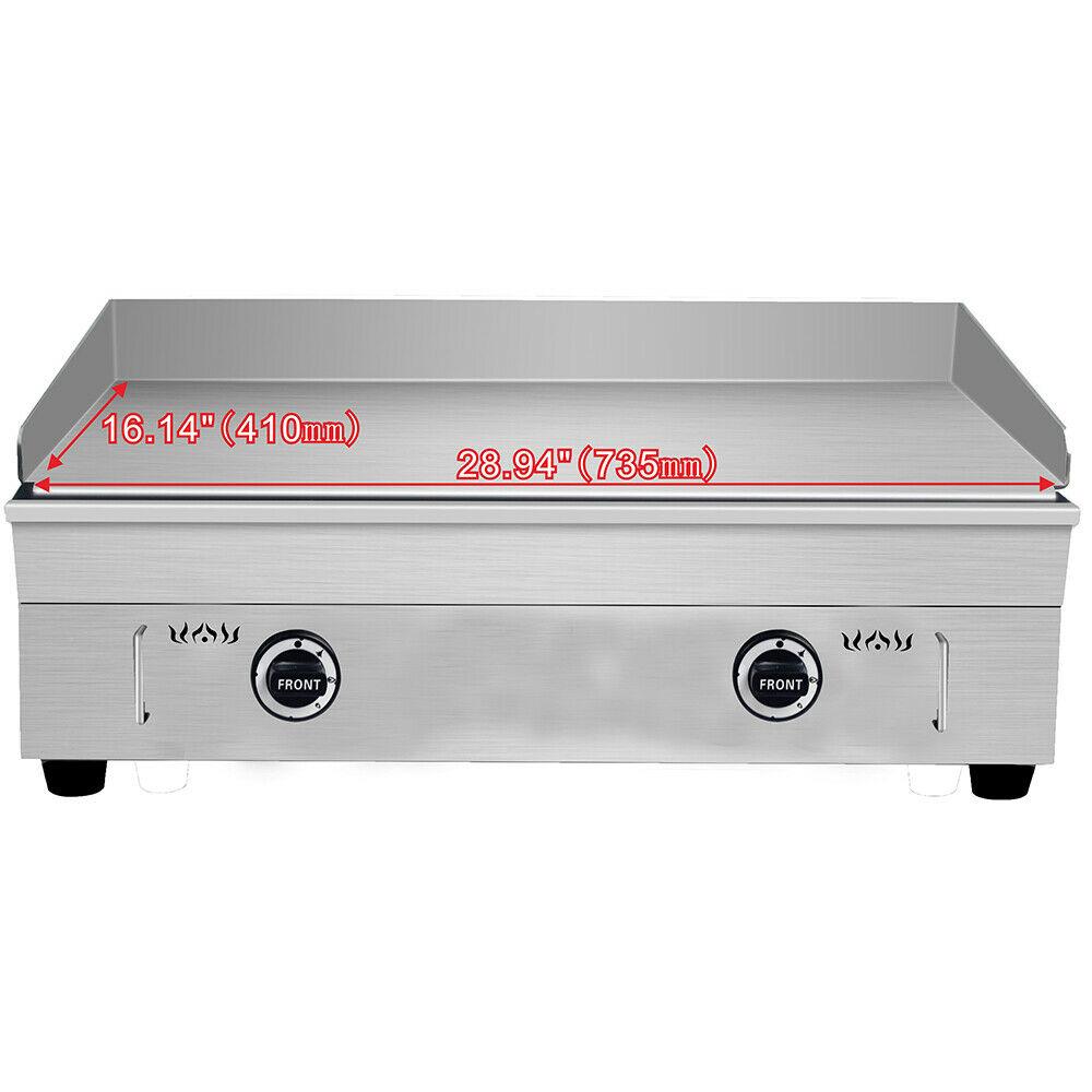 Table Top Griddle Portable Flat Top Grill Outdoor CooBBQ Gas Cooktop New