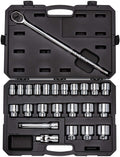 TEKTON 3/4 Inch Drive 12-Point Socket &amp; Ratchet Set, 25-Piece (3/4-2 in.) | SKT35105