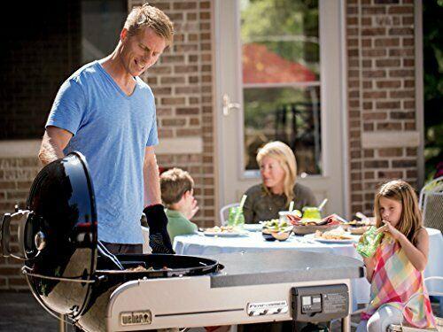 15501001 Performer Deluxe Charcoal Grill, 22-Inch, Touch-N-Go Gas Ignition