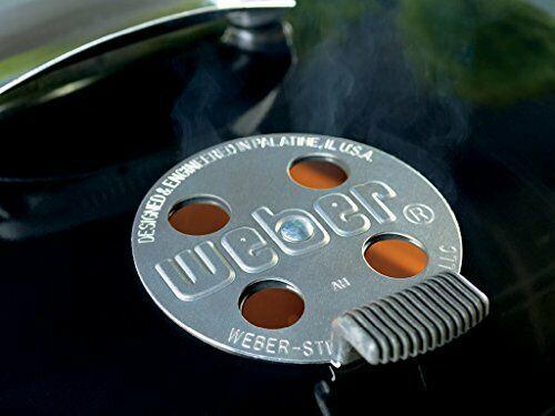15501001 Performer Deluxe Charcoal Grill, 22-Inch, Touch-N-Go Gas Ignition
