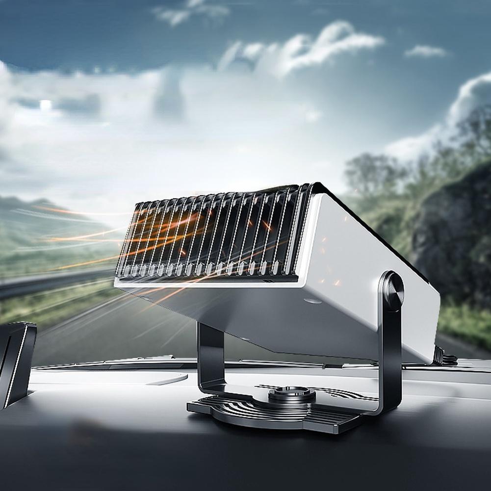 Car Heater 12/24V 500W Portable 360 Adjustmen 4 IN 1 Electric Heater Cooling Fan Air Purifier Windscreen Defogging Defrost