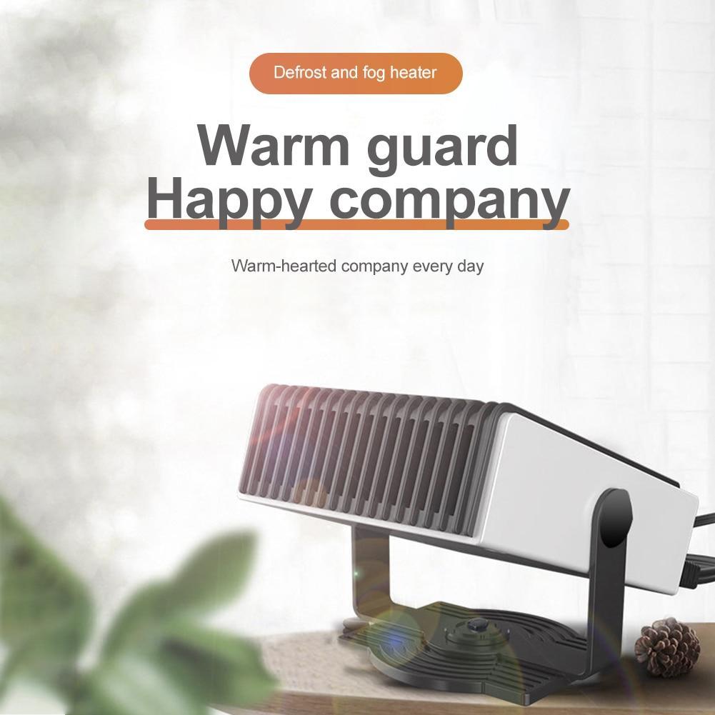 Car Heater 12/24V 500W Portable 360 Adjustmen 4 IN 1 Electric Heater Cooling Fan Air Purifier Windscreen Defogging Defrost
