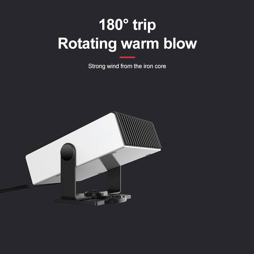 Car Heater 12/24V 500W Portable 360 Adjustmen 4 IN 1 Electric Heater Cooling Fan Air Purifier Windscreen Defogging Defrost