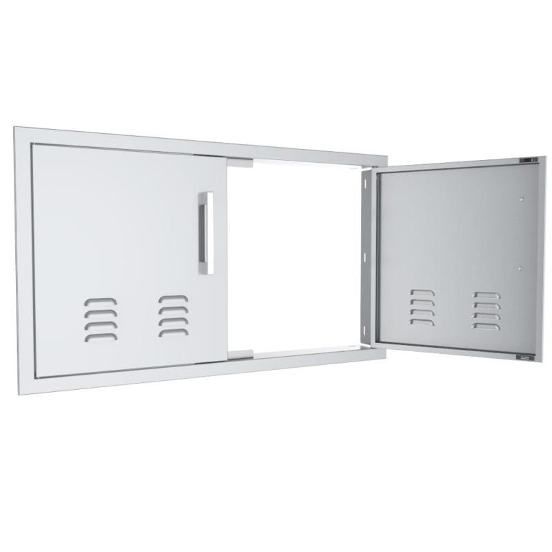 Signature Series 36 in. 304  Steel Double Access Door with Vents