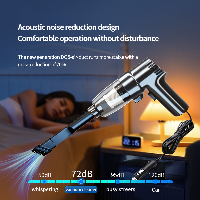 Car Mounted Vacuum Cleaner, Super Strong, High-power, High Suction, Dry And Wet Dual-purpose Sedan, Small, Mini, Handheld, Multifunctional, Portable