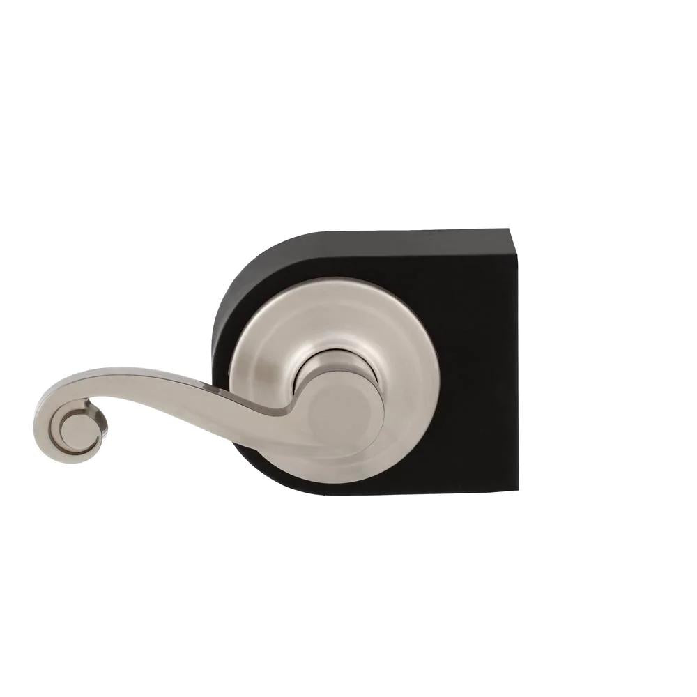 Lido Satin Nickel Left-Handed Dummy Door Lever with Microban Antimicrobial Technology